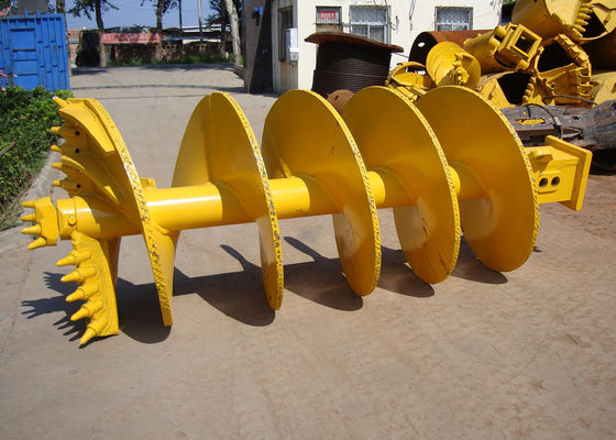 Auger Pengeboran Batu Pitch Terbang H1350mm 500mm berbentuk kerucut